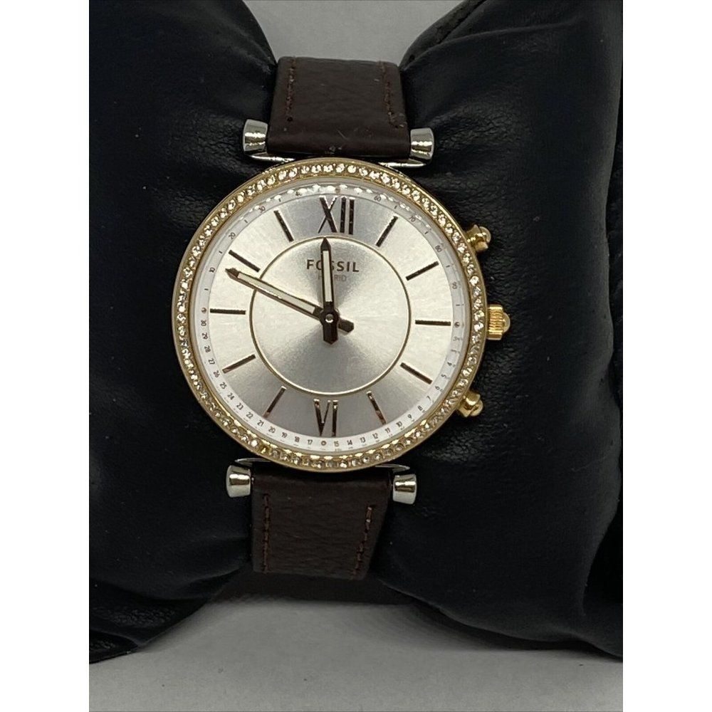 Fossil FTW5039 Women's Brown Leather Silver Analog